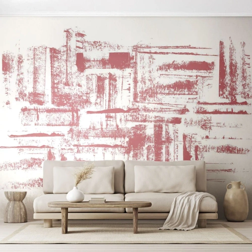 Fotótapéta Premium Canvas - A vörös város - Absztrakció, Grafika, Festmény - 200x140 cm