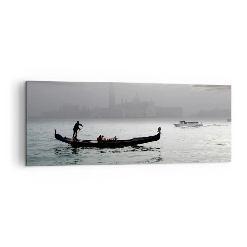 Vászonkép - Egy mesés város vízből és ködből - 140x50 cm