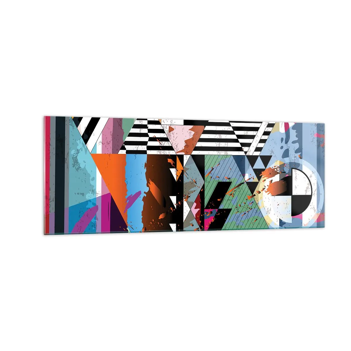 Üveg kép - Geometrikus és organikus - 140x50 cm