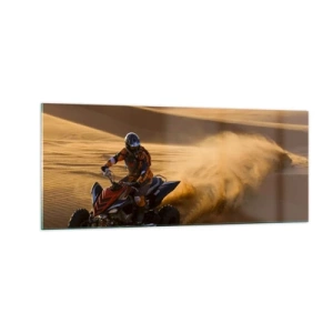 Üveg kép - A homok hullámain - 100x40 cm