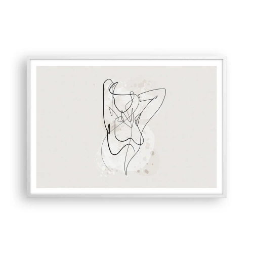 Poszter fekete keretben - A csábítás művészete - 100x70 cm