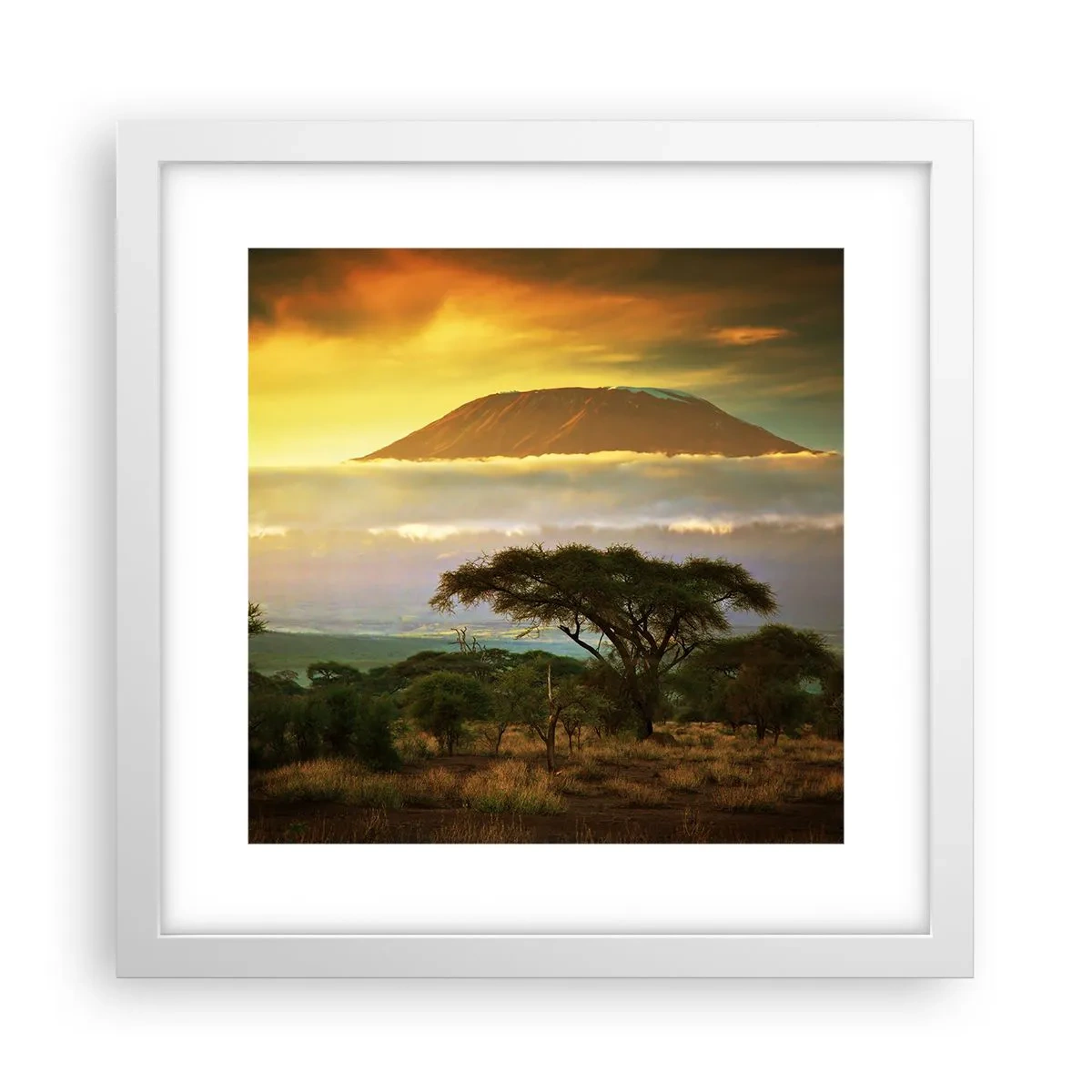 Poszter fekete keretben - Utazó álma - 30x30 cm