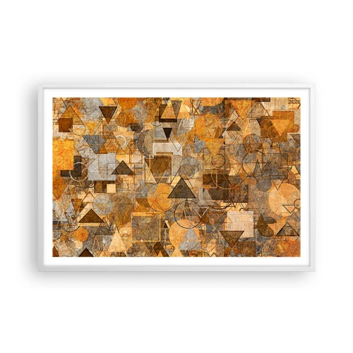 Poszter fekete keretben - Formában a világ - 91x61 cm