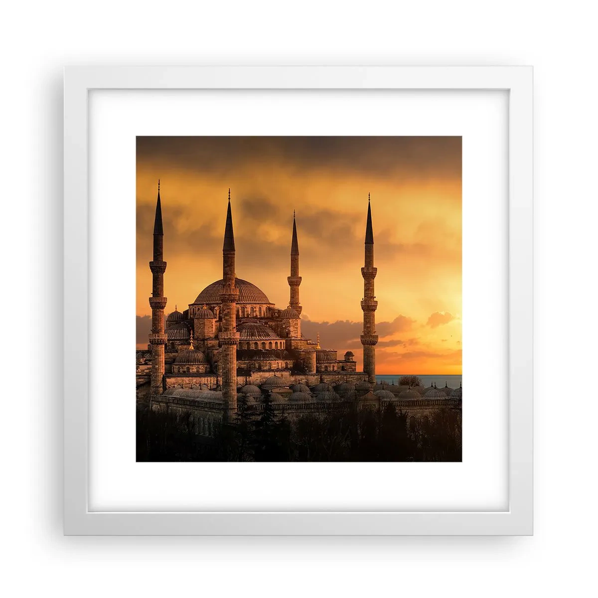 Poszter fekete keretben - Isten hatalmas - 30x30 cm