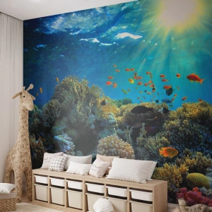 Öntapadós Fotótapéta Deluxe Sticker - Víz alatti kincsek - korallzátony, óceán, Tengeri - 400x280 cm