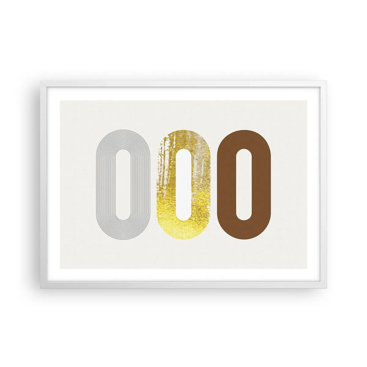 Poszter fekete keretben - Óóó! - 70x50 cm