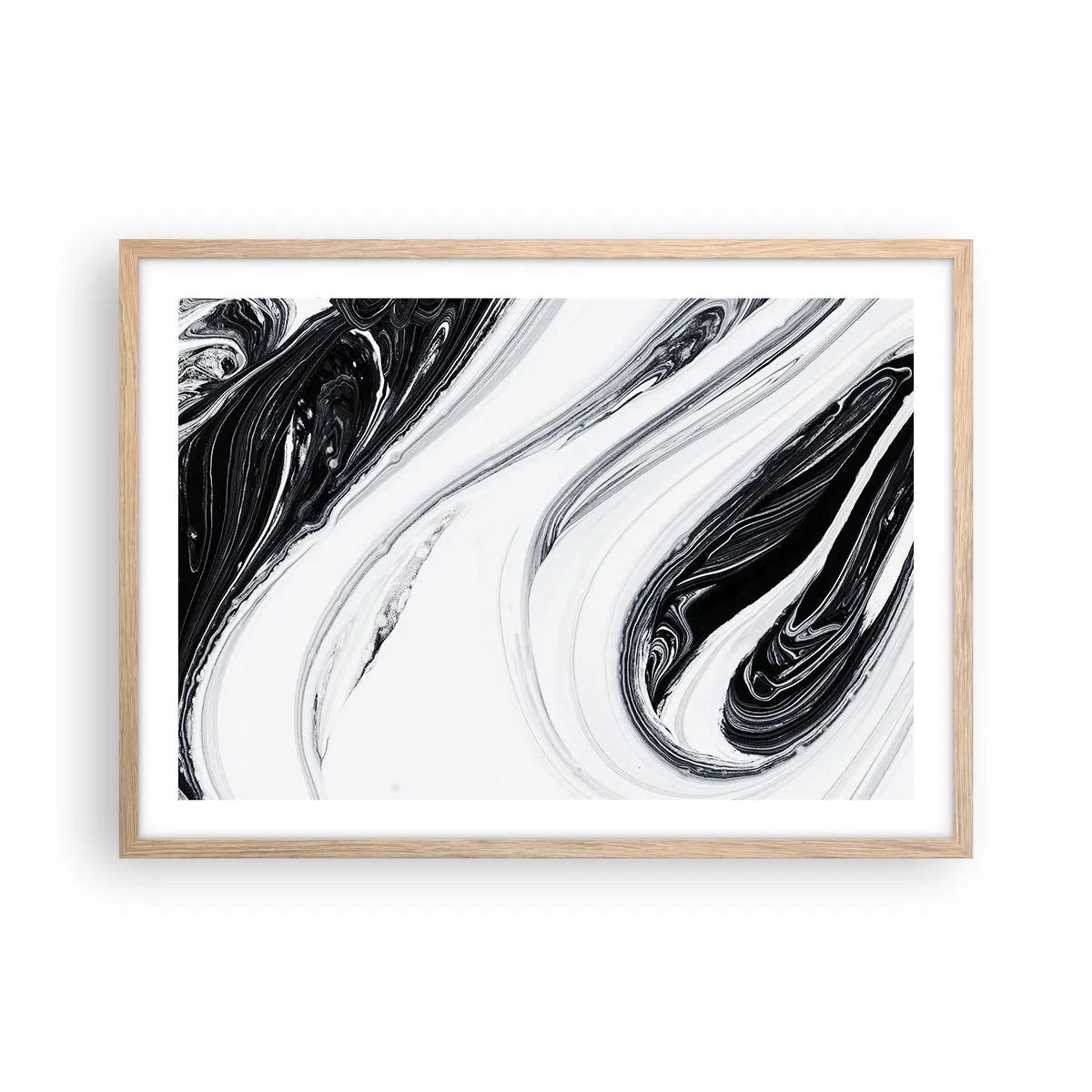 Poszter világos tölgy keretben - Az ellentétek ötvözése - 70x50 cm