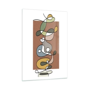 Üveg kép - Egy mosolyt érdemlő absztrakció - 50x70 cm