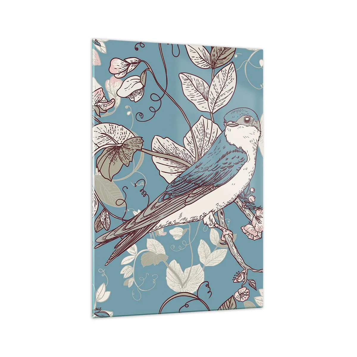 Üveg kép - A vörös és ezüst tűlevelűben - 70x100 cm