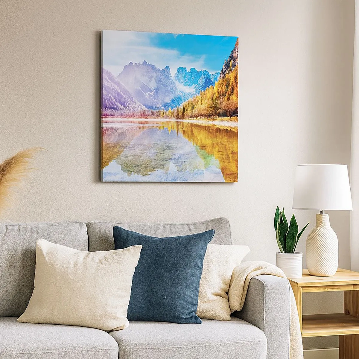 Vászonkép - És már ősz van a hegyekben - 30x30 cm