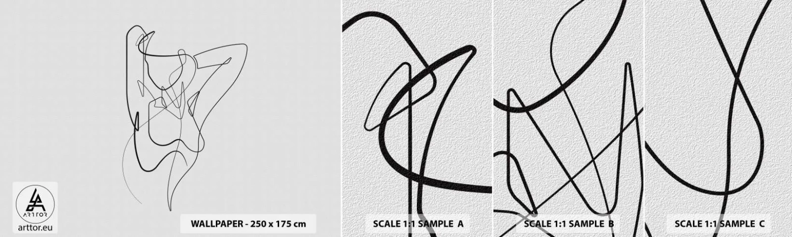 Fotótapéta Minta Öntapadós Deluxe Sticker - Milyen vagy igazán…. - Absztrakció, Női Test, Grafika - 100x30 cm