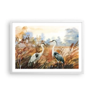 Poszter fekete keretben - Hová ősszel? - 70x50 cm