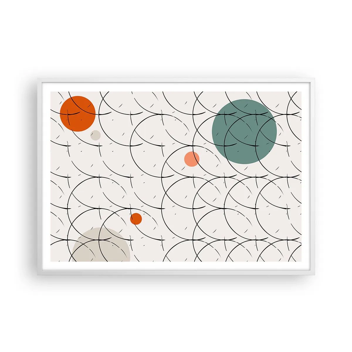 Poszter fekete keretben - A pop-art szellemében - 100x70 cm