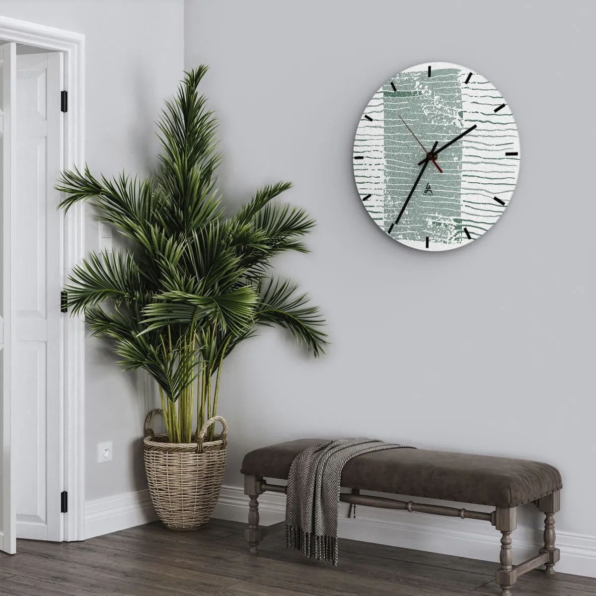 Falióra, Óra - Tengeri absztrakció - 40x40 cm