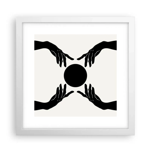 Poszter fekete keretben - Egy titkos jel - 30x30 cm