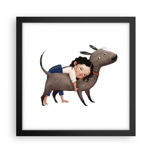 Poszter fehér keretben - Legjobb barátok - 30x30 cm