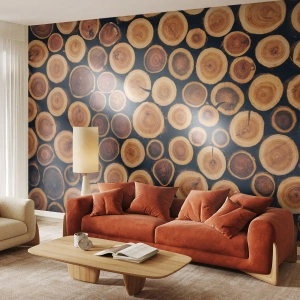 Fotótapéta Premium Sand - Hány évesnek nézek ki? - Fatörzs, Erdő, Darab - 150x105 cm