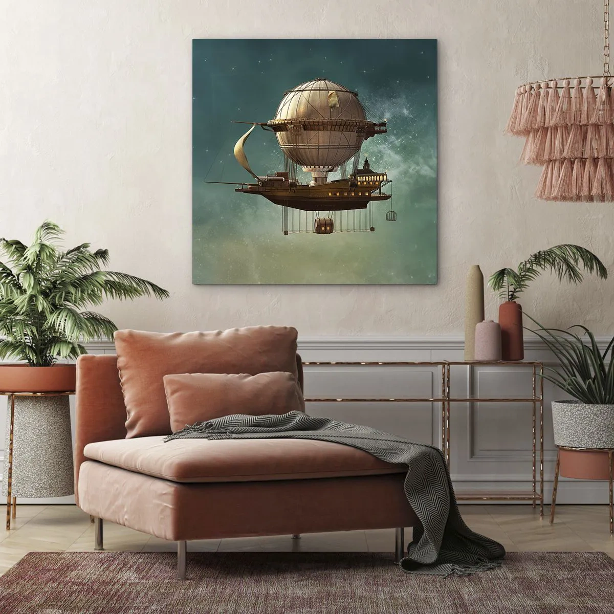 Vászonkép - Julius Verne üdvözöl - 60x60 cm