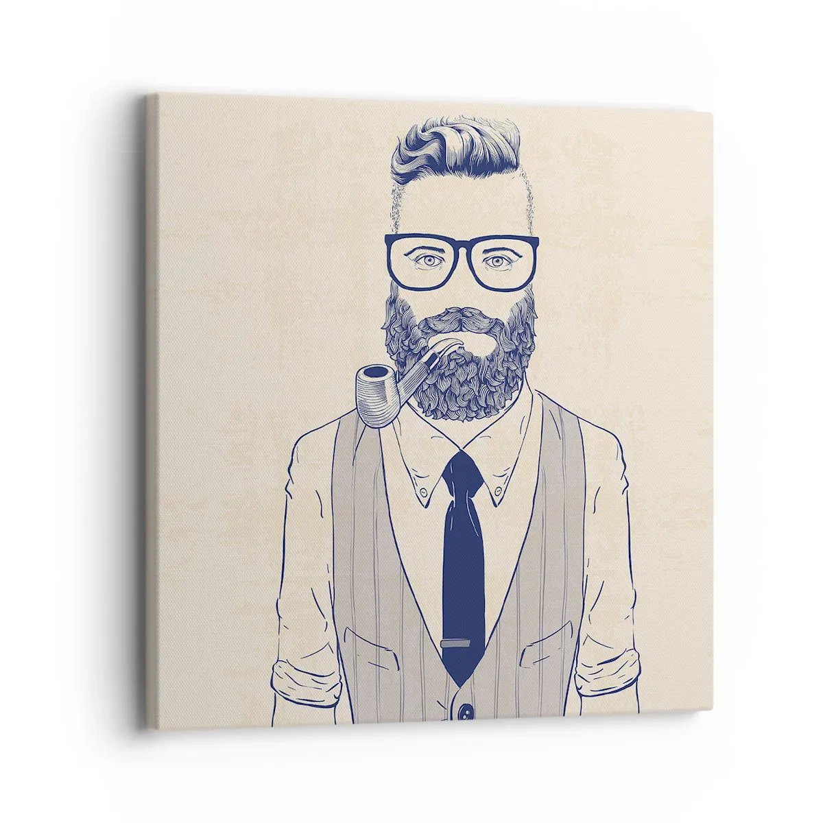 Vászonkép - Vidám, férfias és divatos - 30x30 cm