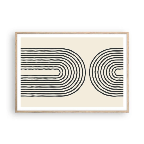 Poszter világos tölgy keretben - Bármelyik percben ... - 100x70 cm