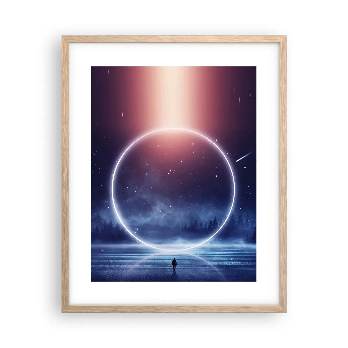 Poszter világos tölgy keretben - Már itt vannak... - 40x50 cm