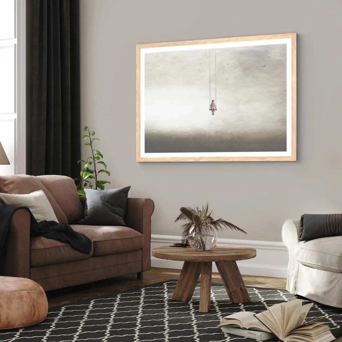 Poszter világos tölgy keretben - A bennünk lévő gyerek - 70x50 cm