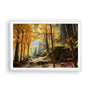 Poszter fekete keretben - Itt az ideje a pihenésnek - 100x70 cm