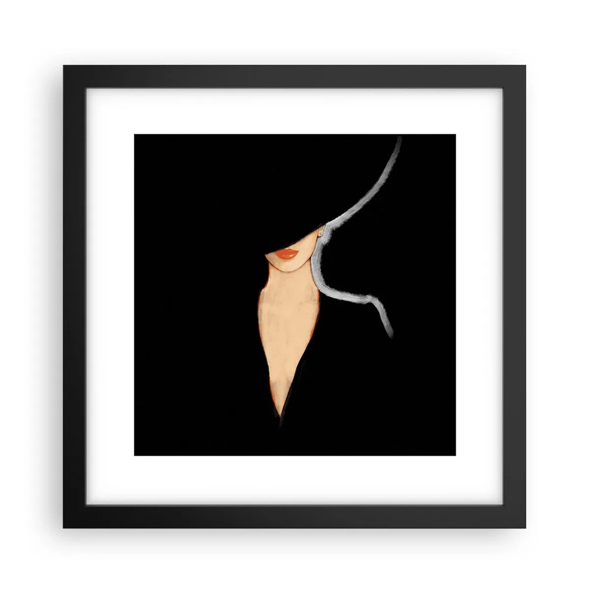 Poszter fehér keretben - Elegancia és stílus - 30x30 cm