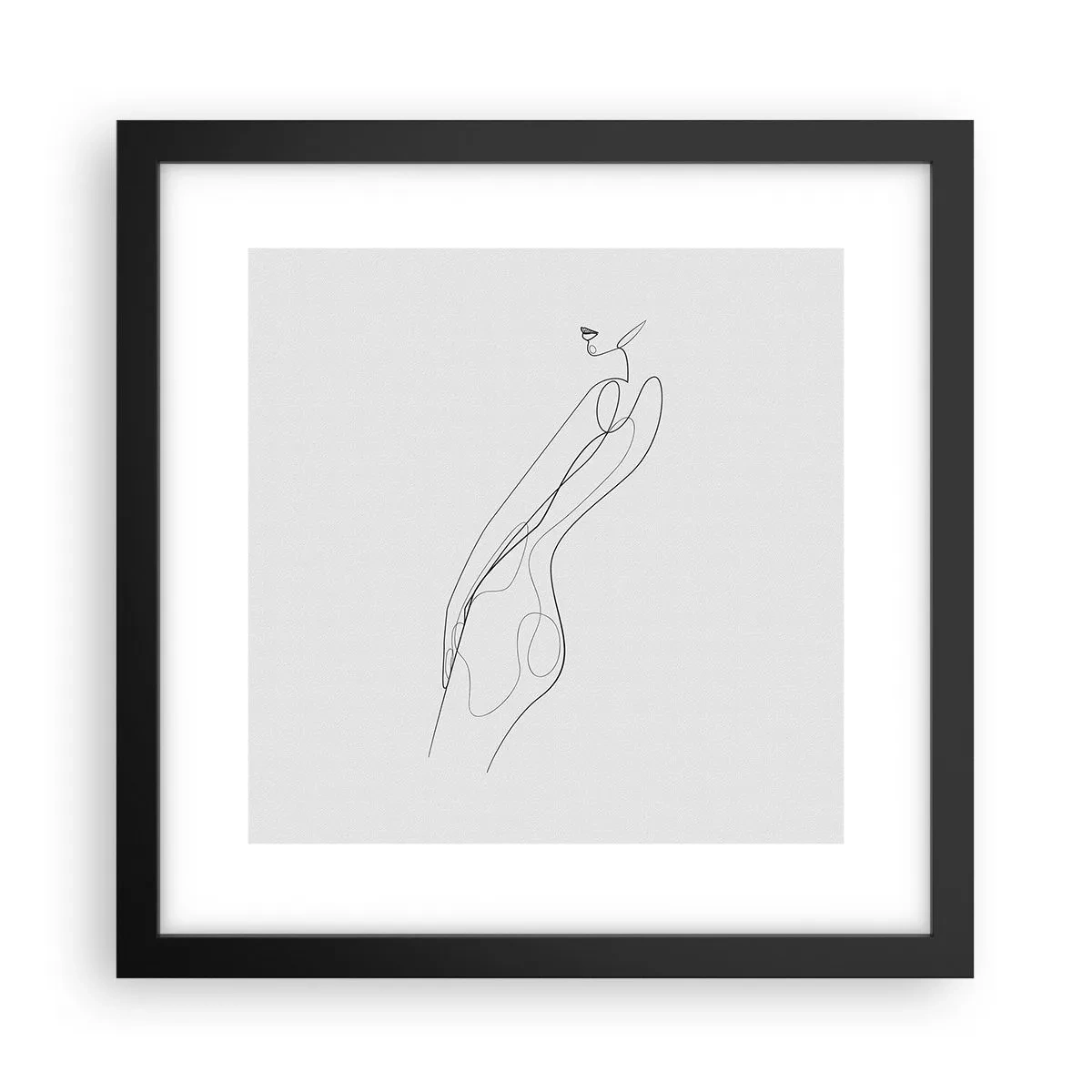 Poszter fehér keretben - Csak egy ígéret - 30x30 cm