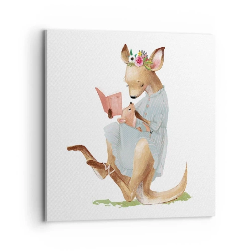 Vászonkép - Olvass nekem anya - 70x70 cm