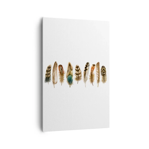 Vászonkép - Tollas variáció - 80x120 cm