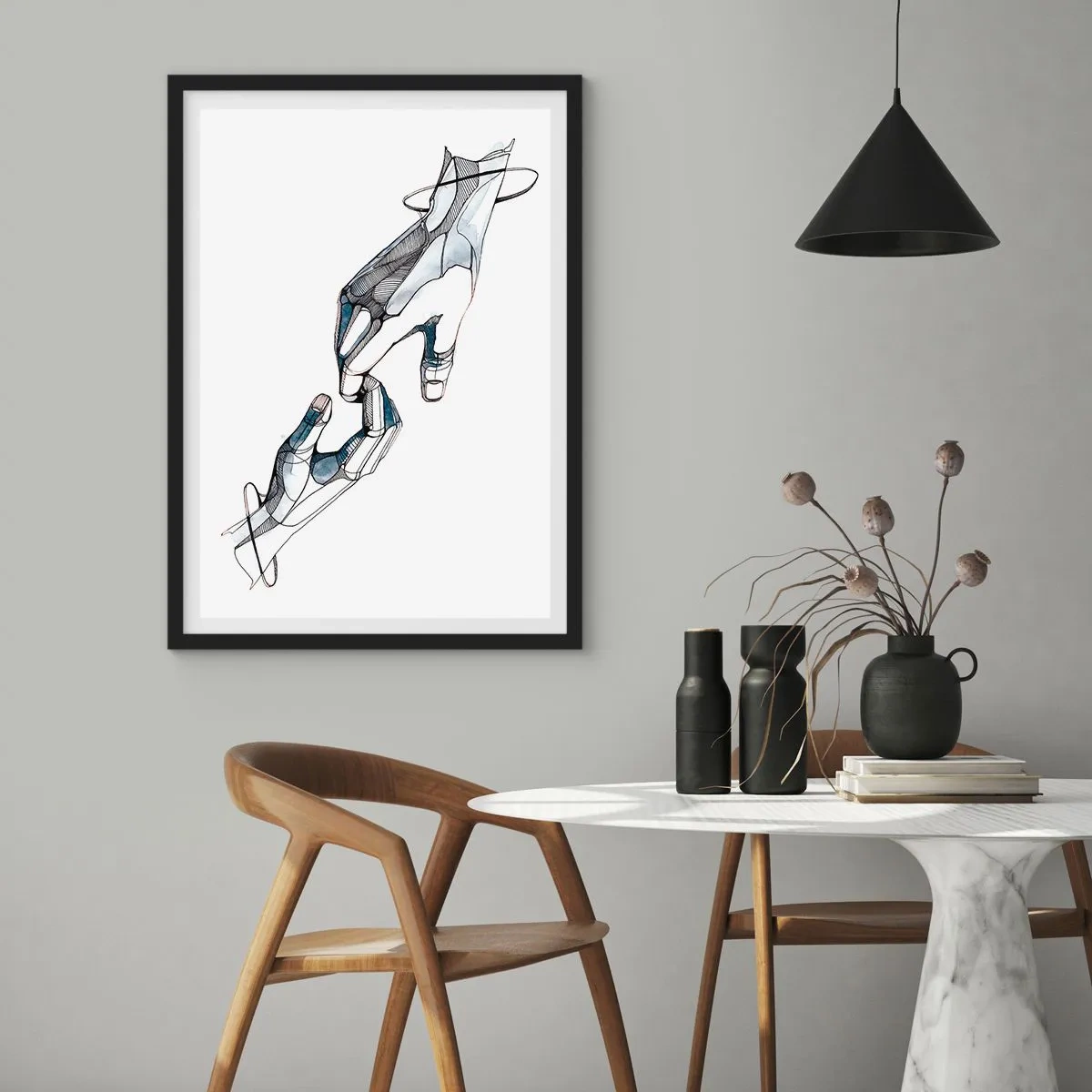 Poszter fehér keretben - Szép gesztus - 70x100 cm