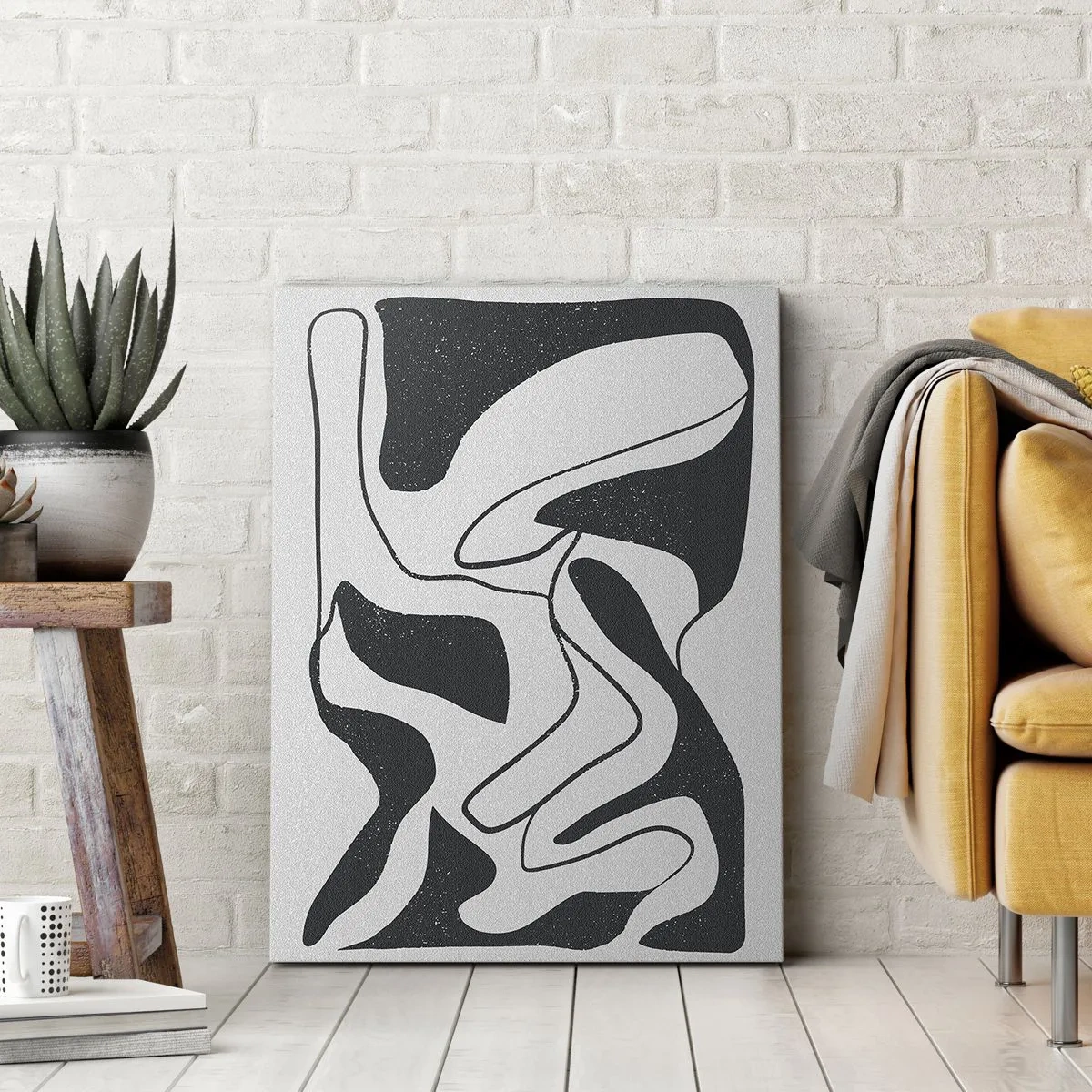 Vászonkép - Absztrakt játék egy labirintusban - 50x70 cm