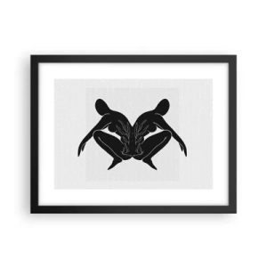 Poszter fehér keretben - Egy közös lélek - 40x30 cm