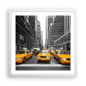 Poszter fekete keretben - Mi színezzük a várost - 50x50 cm