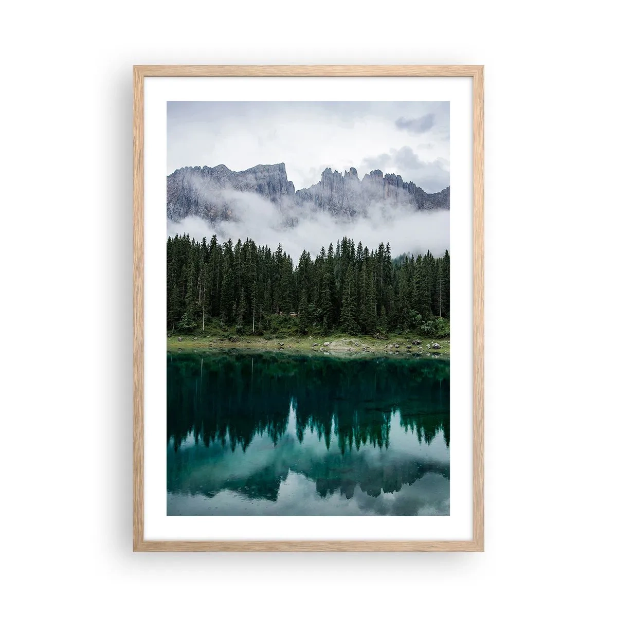 Poszter világos tölgy keretben - Csitt, csit, ne zavard fel az állóvizet... - 50x70 cm