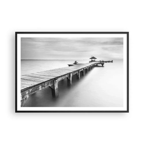 Poszter fehér keretben - A távolba - 100x70 cm