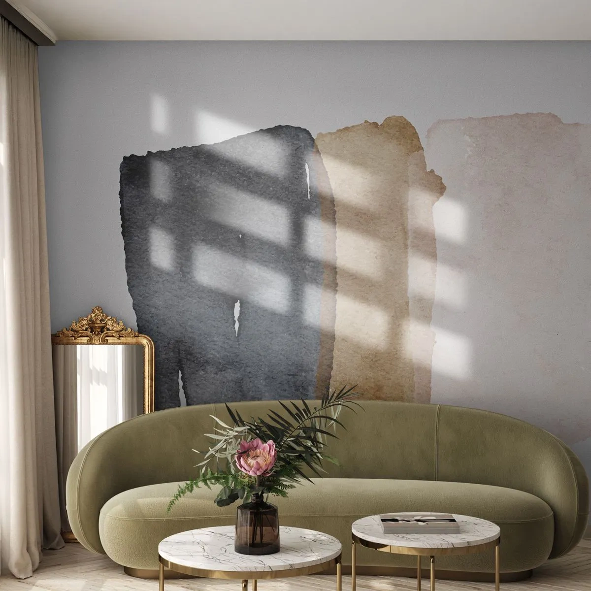 Fotótapéta Premium Canvas - A föld színeinek kompozíciója - Absztrakció, Darab, Minimalizmus - 250x175 cm