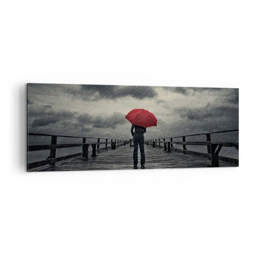 Vászonkép - Nem számít, hogy esik - 140x50 cm