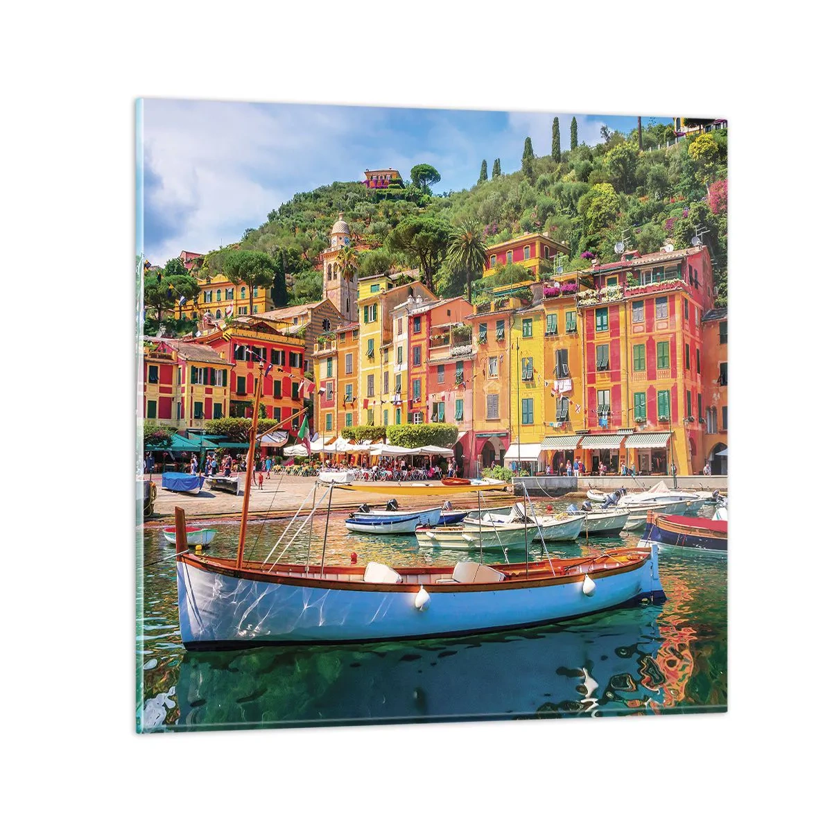 Üveg kép - Olasz délelőtt - 40x40 cm