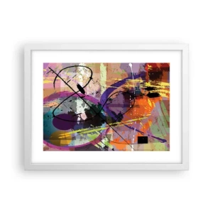 Poszter fekete keretben - Mehet egyenesen előre vagy körbe - 40x30 cm