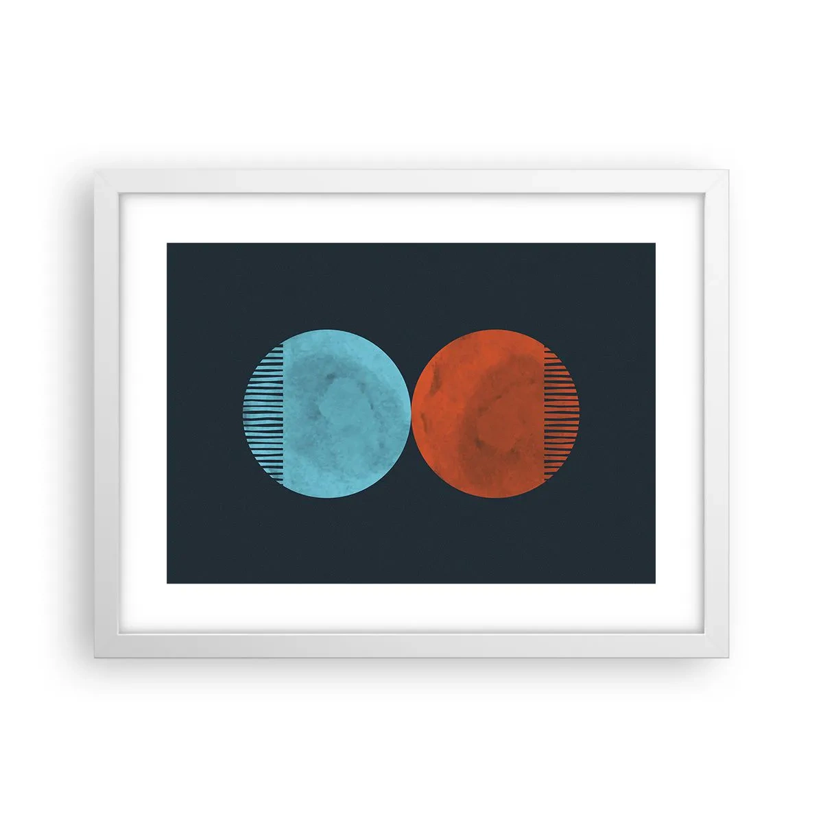 Poszter fekete keretben - Csak a geometria? - 40x30 cm