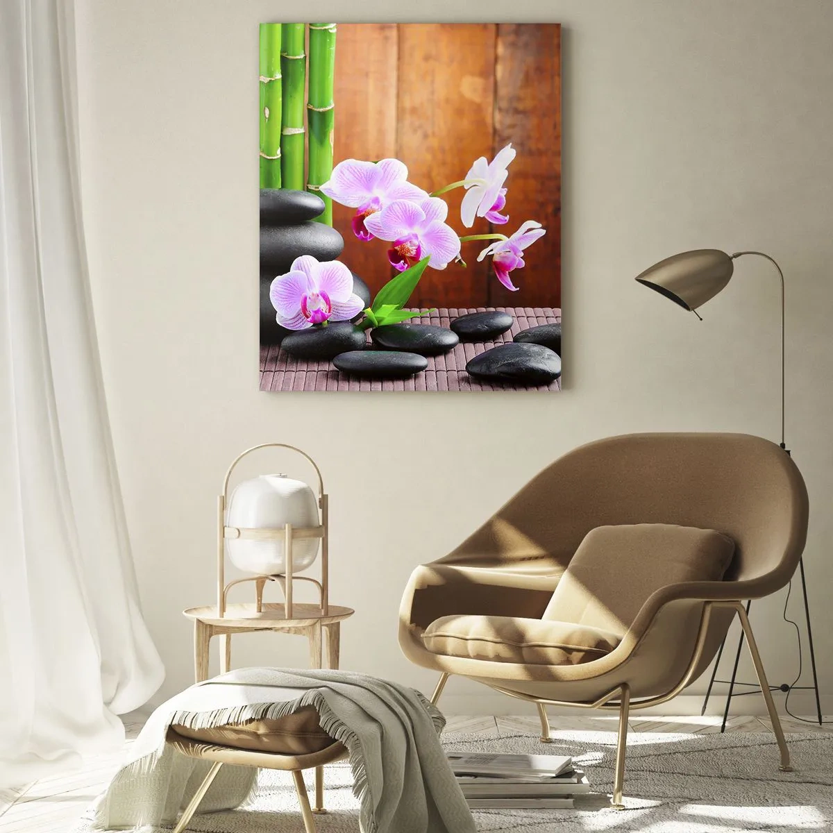 Üveg kép - Ismerd meg a kelet örömeit - 50x70 cm