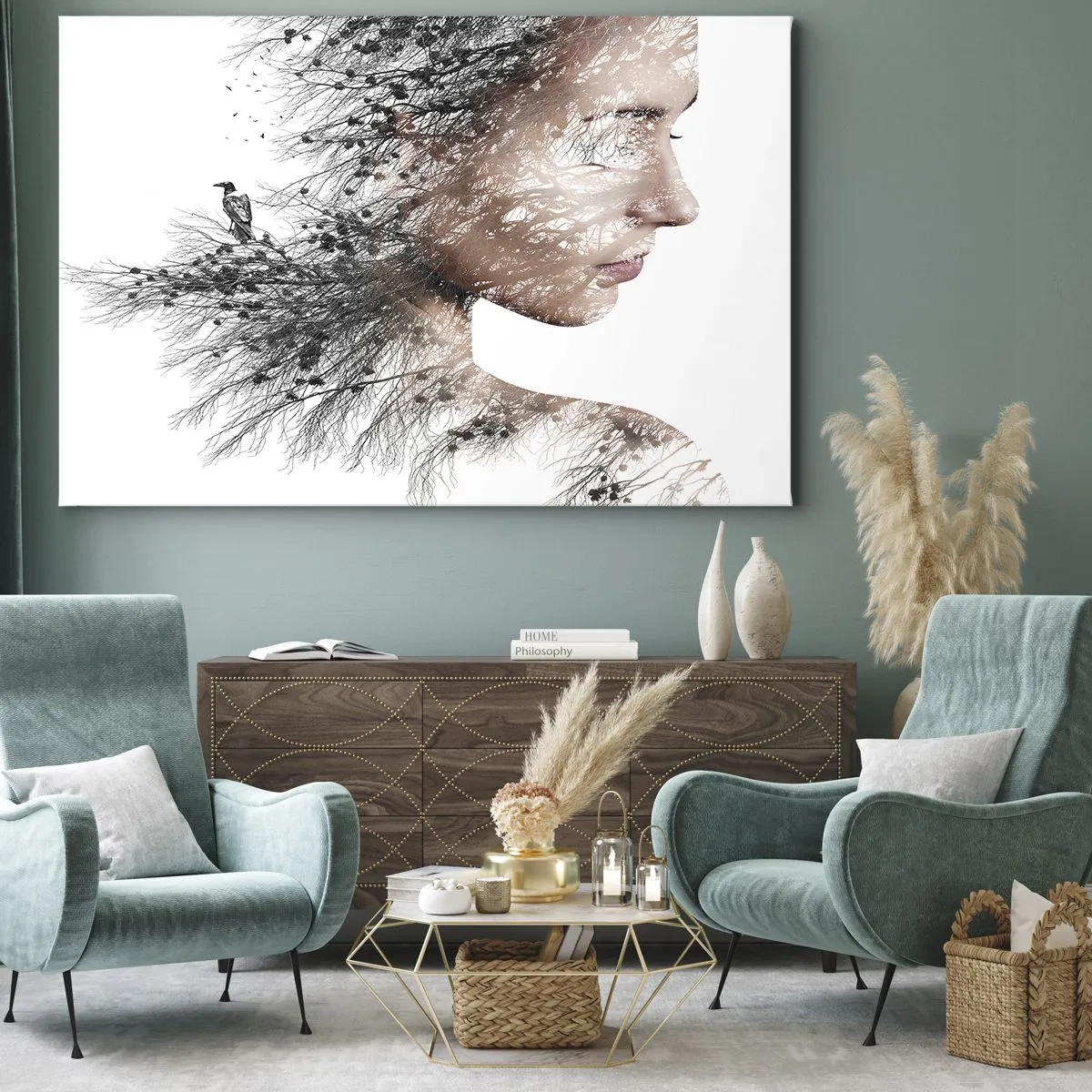 Vászonkép - Az erdő szelleme - 120x80 cm