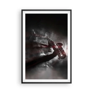 Poszter fehér keretben - A jazz párolgásban - 61x91 cm
