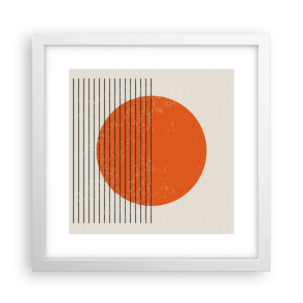 Poszter fekete keretben - Mindig a nap - 30x30 cm