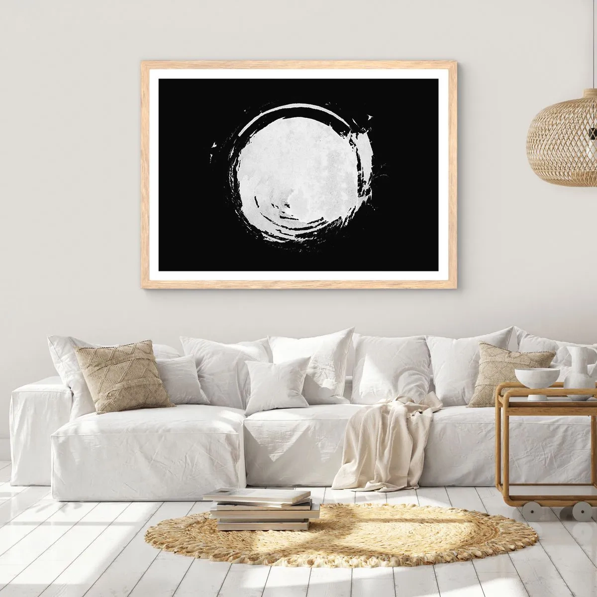 Poszter világos tölgy keretben - A jó kiút - 91x61 cm