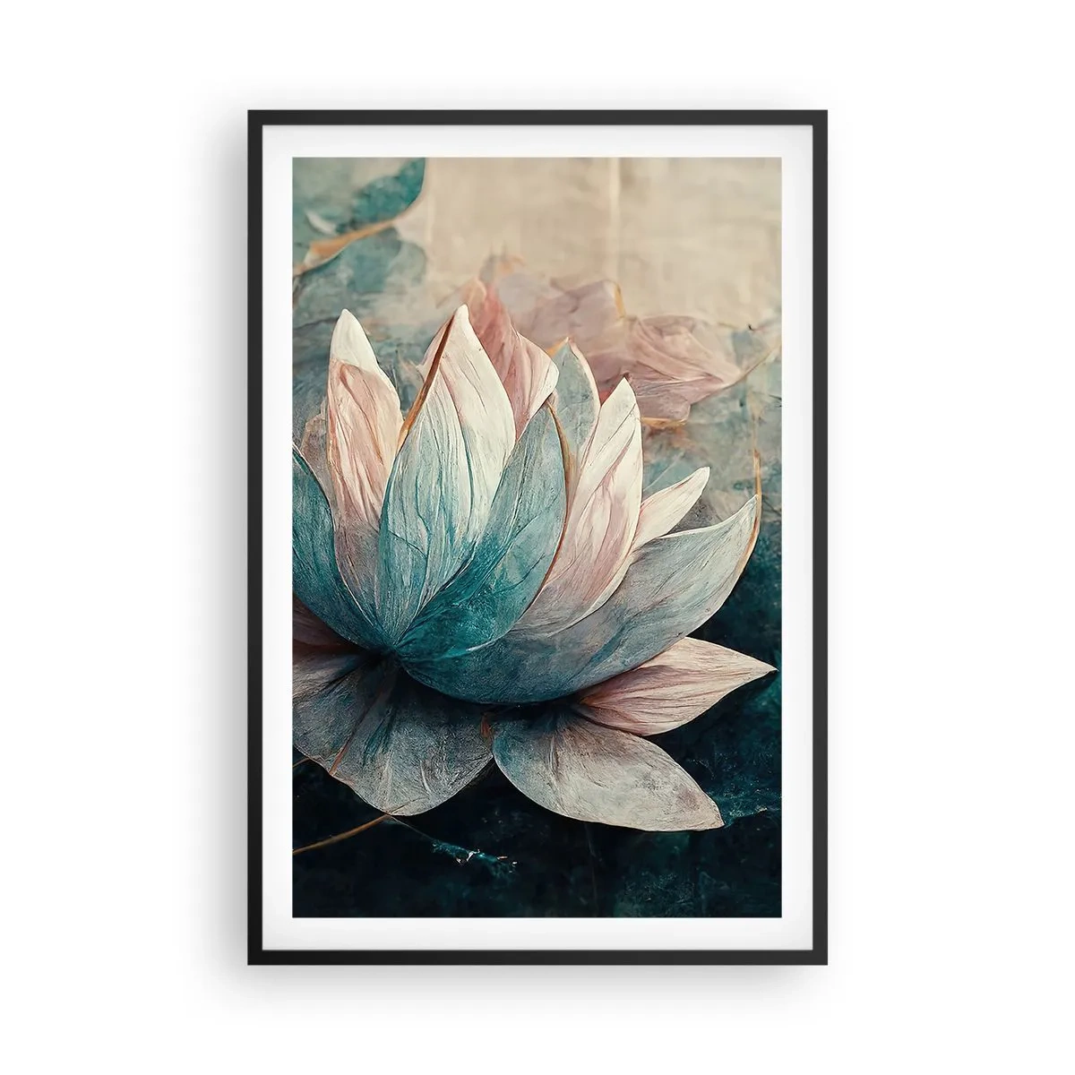 Poszter fehér keretben - Tavi csillagok - 61x91 cm