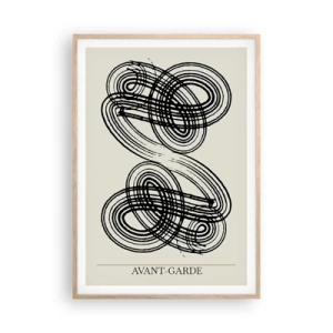 Poszter világos tölgy keretben - Spontán jött ki - 70x100 cm