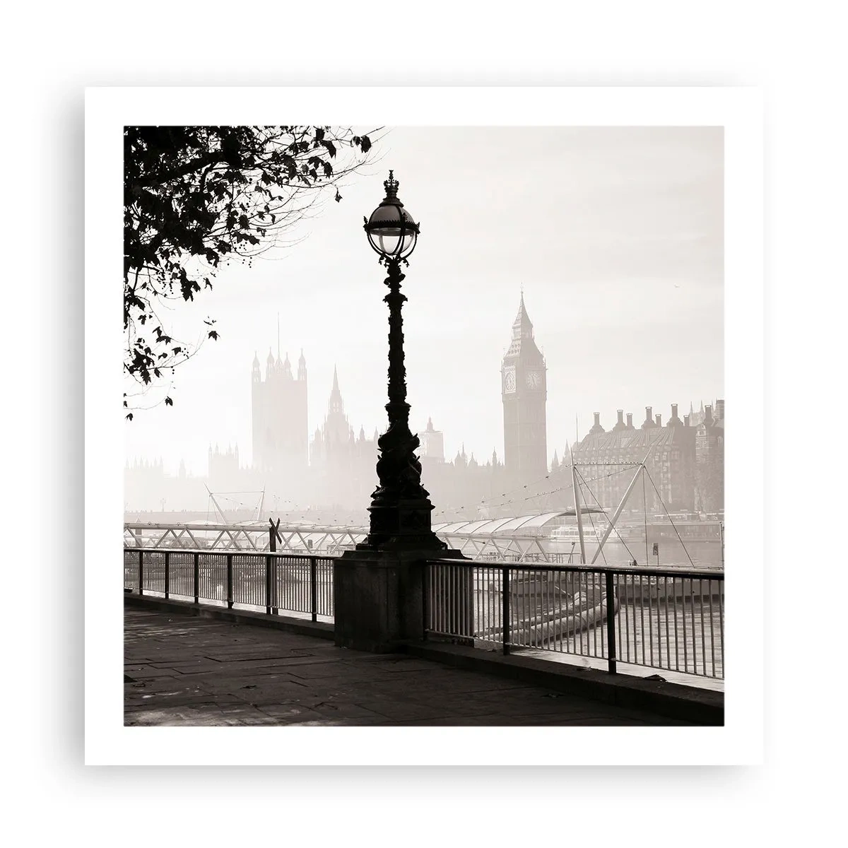 Poszter - Londoni reggel - 60x60 cm